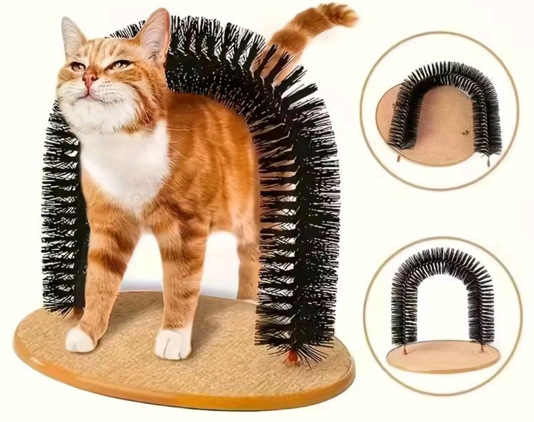 Arco Cepillo para Gatos - Self Groomer con Rascador