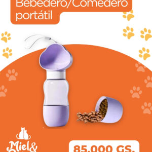 Bebedero / Comedero Portátil 2 en 1