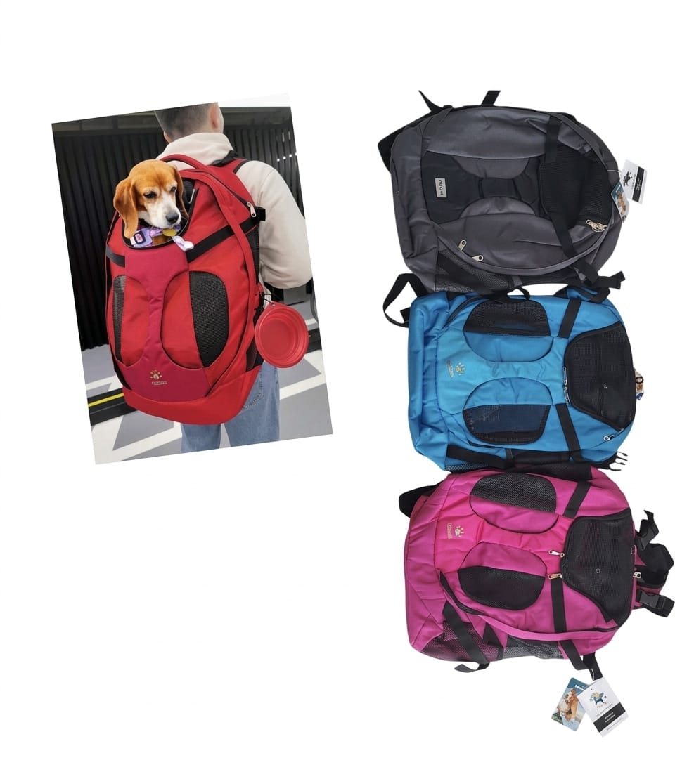 Mochila Transportadora Espaciosa con Ventilación