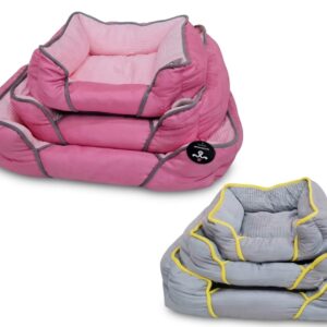 Cama Acolchada con Bordes para Mascotas