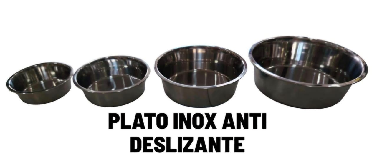 Plato de Acero Inoxidable Antideslizante