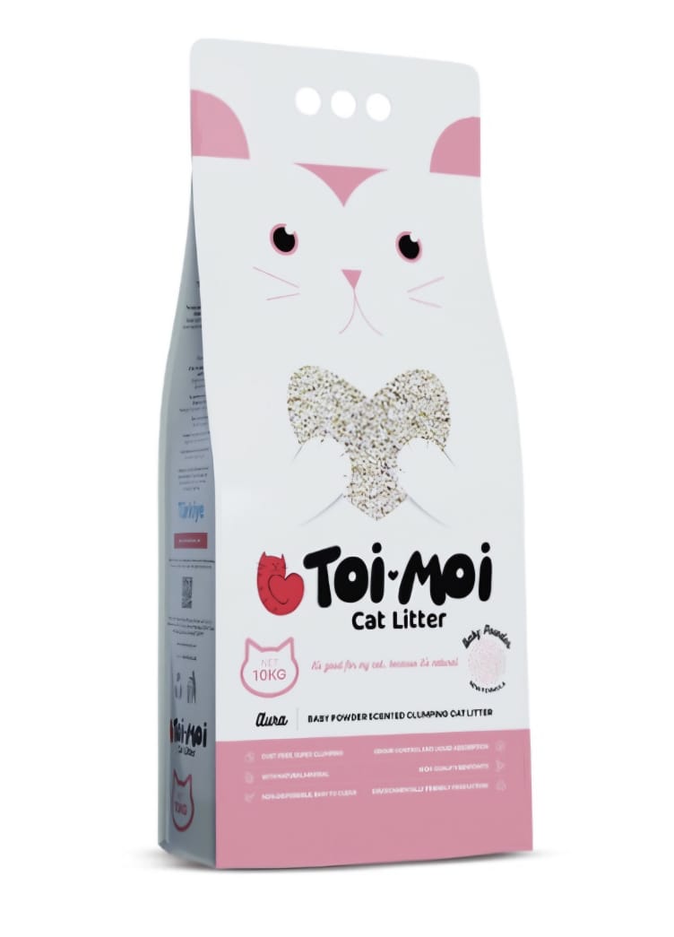 Arena Sanitaria Toi-Moi Cat Litter - Aroma Baby Powder Aglomerante