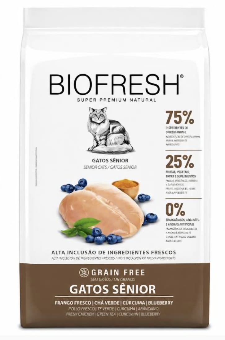 BIOFRESH SUPER PREMIUM NATURAL - GRAIN FREE - GATOS SÊNIOR