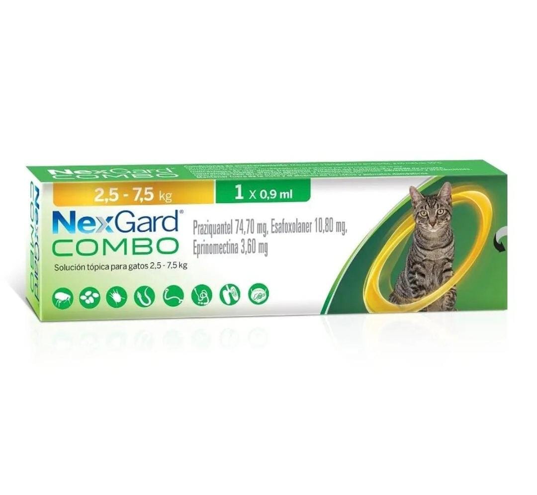 NEXGARD COMBO PARA GATOS - 2.5- 7.5kg