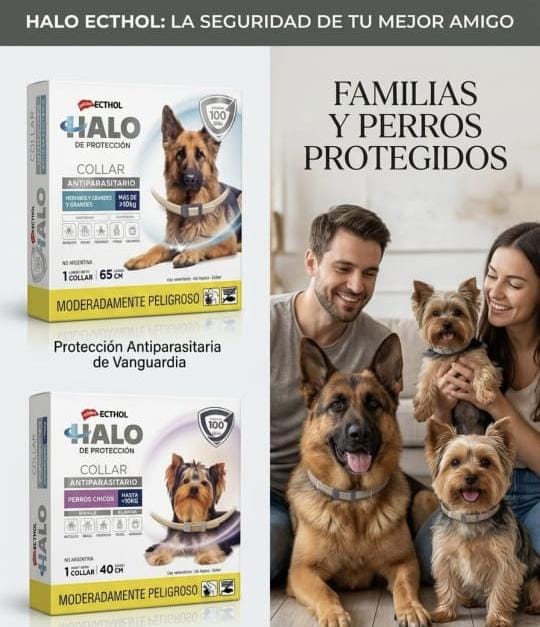 Collar HALO para Perros – Protección Antiparasitaria y Repelente