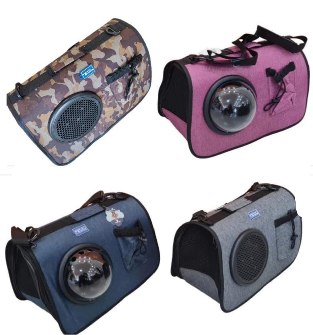 Bolso Transportador para Gatos y Perros Pequeños - Con Ventana Panorámica