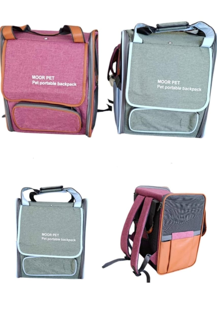 Mochila Transportadora MOOR PET para Gatos y Perros - Plegable y Ventilada