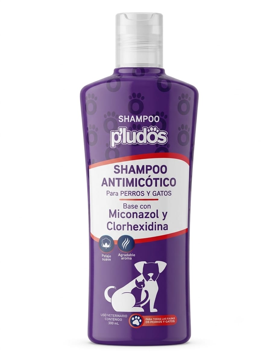 Shampoo P’LUDOS Antimicótico con Miconazol y Clorhexidina