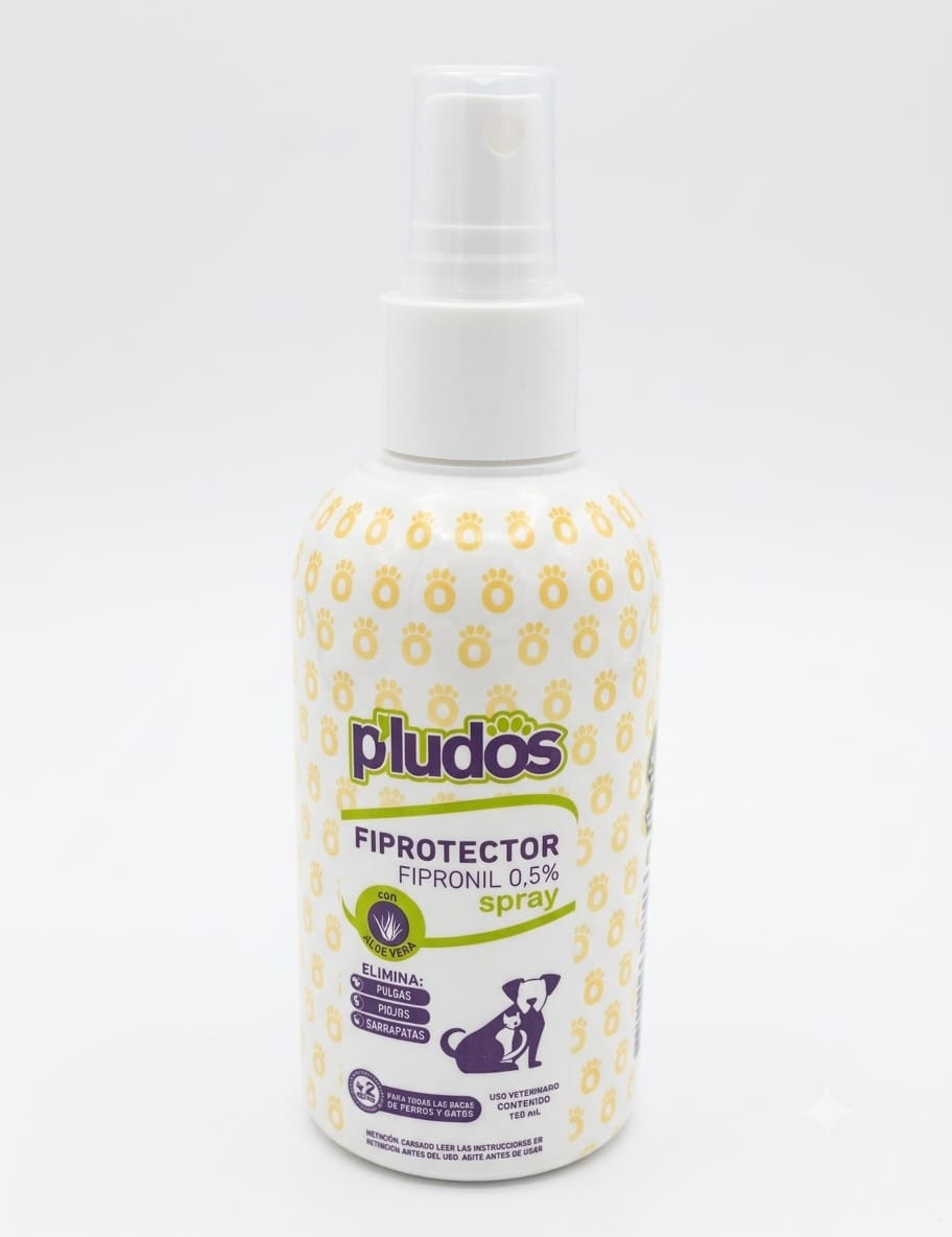 FIPROTECTOR P’LUDOS Spray Antiparasitario con Fipronil 0,5% y Aloe Vera 150 ml