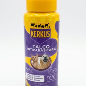 Talco Antiparasitario KERKUS para Perros y Gatos 60 g