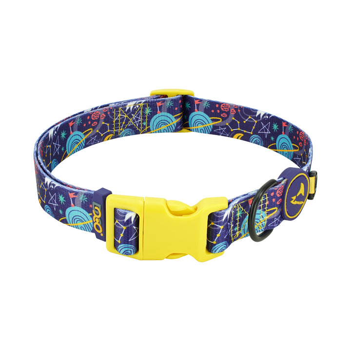 Collar Ajustable DOCO para Perros con Estampado Espacial
