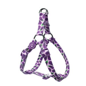 Arnés Ajustable DOCO para Perros con Estampado de Berenjenas