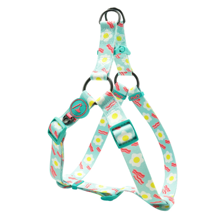Arnés Ajustable DOCO para Perros con Estampado de Huevos Fritos