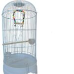 Jaula Redonda para Pájaros con Accesorios
