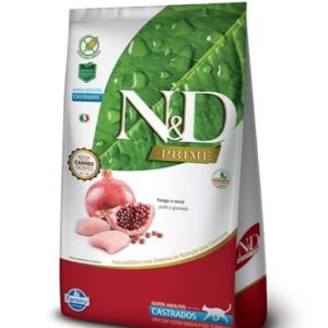 N&D Prime Gatos Adultos Castrados – Pollo y Granada